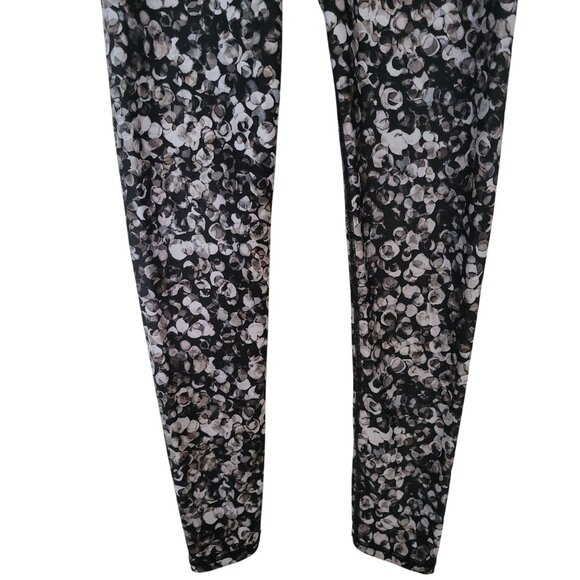 Fabletics Womens Black & White Floral Leggings S Polyester Stretchy Athletic Pan - Picture 3 of 6